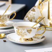 骨瓷咖啡杯碟套装，高档精致轻奢家用英式下午茶，茶具咖啡杯子高级感