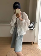 haveu白色薄款防晒衣女夏季2023小个子，防晒服短款冲锋衣外套