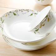 高档餐具套装 28/56头骨瓷碗碟套装韩式家用创意碗盘碟勺结婚送礼