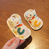 新生婴儿凉鞋子夏款0-6-12月婴幼儿步前鞋防脱一岁宝宝学步布底鞋
