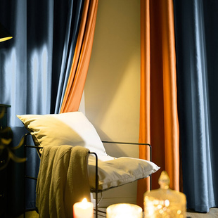 窗帘卧室温馨浪漫时尚，现代2021年新中式沙纱欧式高档男生潮流