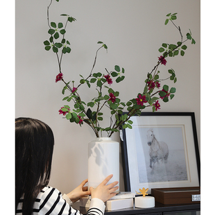 《蜻云直上》中古陶瓷花瓶蜻蜓设计新中式客厅玄关电视柜简约摆件