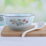 汤碗陶瓷大号家用8英寸大碗面碗釉下彩餐具喝汤碗汤盆日式创意碗
