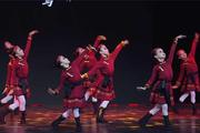 白马舞蹈服装蒙古筷子舞演出服少儿表演服少数民族舞台表演服酒红