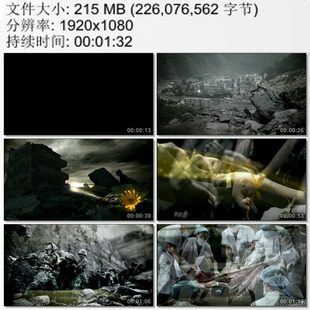 512汶川大地震珍贵影像，资料爱心救援高清视频素材