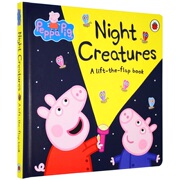 小猪佩奇 夜间动物大集合 Peppa Pig Night Creatures 英文原版儿童绘本 粉红猪小妹 ladybird 佩琪 进口纸板翻翻书籍