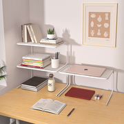 桌上书架分层桌面置物架办公室书桌，组合收纳架，办公桌隔层文件架子