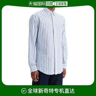 香港直邮Polo Ralph Lauren Polo 拉夫 劳伦 男士 修身版衬衫式条