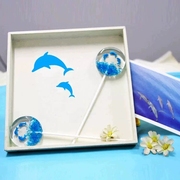 大支水晶星空糖海洋，之心海豚樱花棒棒糖花束，生日礼物高颜值礼盒装