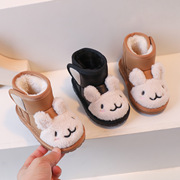 冬季儿童加厚雪地靴1-2-3岁宝宝，棉靴4男童女童，中小童软底防滑短靴