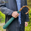 英国伦敦手工绅士雨伞经典复古竹节柄二折手动加固抗风弯钩折叠伞
