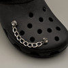 洞洞鞋配饰小红书洞洞鞋diy金属链条珍珠水钻锆石扣crocs装饰创新