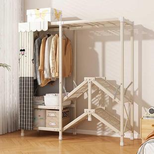 衣柜家用卧室简易组装折叠衣柜出租房用免安装结实耐用钢架布衣橱