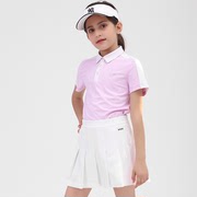 儿童高尔夫服装短裙女童GOLF裙子女装百褶短裙青少年韩版运动裙子