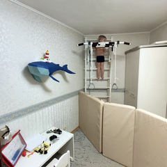 纸有艺术鲸鱼小岛墙壁装饰品卧室