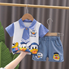 男童夏装套装2024夏季1-3岁4儿童洋气，宝宝polo衫短袖两件套潮