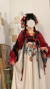 《山茶小花妖》改良汉服中华风姐妹，闺蜜装汉元素襦裙