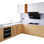 石英石整体橱柜定制厨房家用一体大理石厨柜整体橱柜成品定制