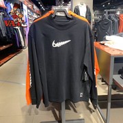 Nike耐克男2021春图腾印花运动休闲透气长袖T恤 DB9260-010