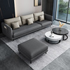 意式科技布艺沙发组合现代简约北欧轻奢客厅大小户型实木直排家具