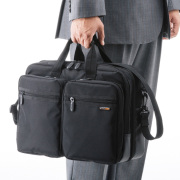 sanwa商务差旅大容量电脑包单肩手提笔记本包15.6寸男士背包商务