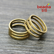 19mm古青铜戒指圈指环，开口闭口工具手工，制作指环diy饰品配件
