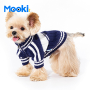 mookipet狗狗衣服2023中小型犬雪纳瑞柴犬宠物猫咪秋冬毛衣