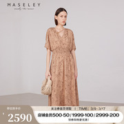 Maseley/玛塞莉复古连衣裙夏季优雅气质宫廷风裙子女