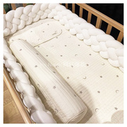 极速小床围边棉婴儿床床围套装，ins风防摔软包拼接床防撞儿童