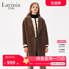 Lavinia 纯羊毛双面呢气质中长款薄大衣女士秋冬法式毛呢外套