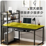 简易电脑台式桌书桌简约租房一体，桌家用卧室办公桌学生组合书架桌