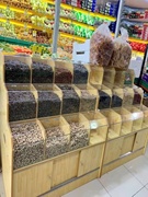 干果货架散称零食货架糖果干果木质货架超市米柜杂粮柜玻璃展示架