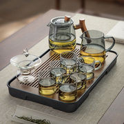 忆壶茶(yihutea)玻璃，茶具茶盘套装家用带，过滤整套茶具加厚耐高