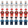 中国城市消防员警察积木人仔军事特种兵模型男孩子儿童拼装玩具