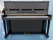 卡哇伊钢琴KU10 高度122cm 黑色亮光 如同镜面 音色通透颗粒感足