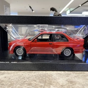 宝马原厂收藏款汽车模型1987经典款M3车模玩具BMW红色1 18