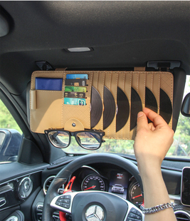 汽车cd夹车载cd包多功能遮阳板，套cd夹车用光盘碟片夹包收纳袋卡片