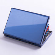 跨境金属卡套不锈钢钱夹卡包 防盗刷银行信用卡盒小巧卡盒RFID