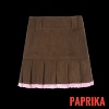 paprika红辣椒千禧风半身裙短裙，灯芯绒粉色蕾丝，边短裙直筒裙包臀