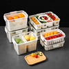 日本冰箱收纳盒食品级水果沥水密封分格保鲜盒厨房速冻饺子鸡蛋盒