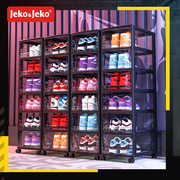 免组装多层抽屉式透明可视一体，收纳鞋柜防尘储物鞋盒置物架省空间