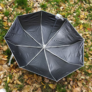 大伞面遮阳伞黑胶，防紫外线遮阳三折叠伞抗风学生太阳伞