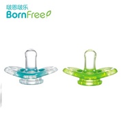 进口bornfree新生儿婴儿自然型安抚奶嘴0到6个月以上2只装女孩款
