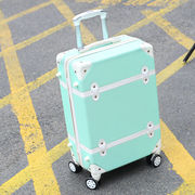 行李箱女大容量大学生韩版20英寸可爱子母密码拉杆箱复古旅行箱28