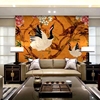 德国进口玛堡墙纸壁纸壁画，仙鹤火烈鸟小鹿，中式客厅背景