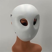 猫头鹰法庭面具蝙蝠侠树脂，脸谱装扮道具面罩，白courtofowlsmask