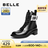 百丽马丁靴女款冬季女靴子，商场同款气质，粗跟短靴bp361dz2