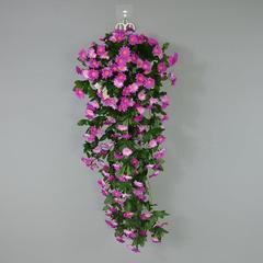 雏菊花藤壁挂装饰藤蔓庭院景观室外婚礼场景布置栅栏围墙壁挂花藤