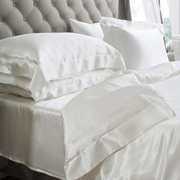 真丝床品高端奢华双面重磅19姆米丝滑裸睡床笠可定制桑蚕丝四件套