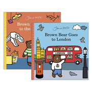英文原版 Jane Foster Brown Bear 棕熊系列绘本2册套装 棕熊的伦敦/博物馆之旅 儿童绘本 故事图画书 英文版 进口英语原版书籍